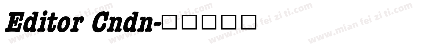 Editor Cndn字体转换